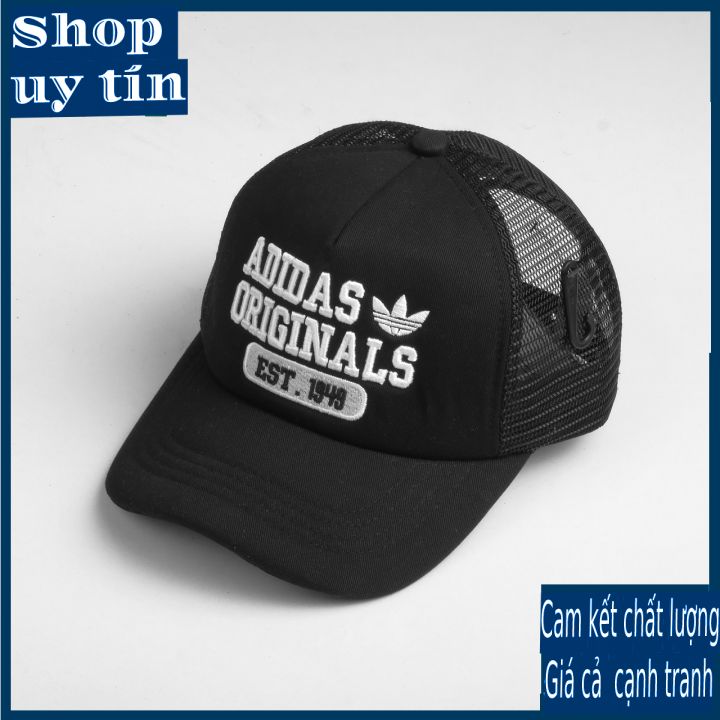 Freeship - MŨ/NÓN KẾT LƯỠI TRAI A.D.D 1949 LOGO THÊU PHỐI LƯỚI THỜI TRANG NAM NỮ CAO CẤP - màu đen/ xanh