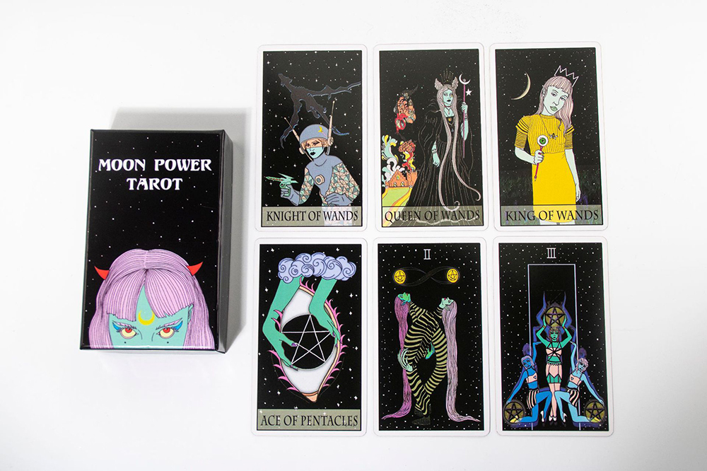 [Mạ Cạnh Size Gốc] Bộ Bài Moon Power Tarot 78 Lá Bài 7x12 Cm Hộp Cứng Cao Cấp Kèm Hướng Dẫn