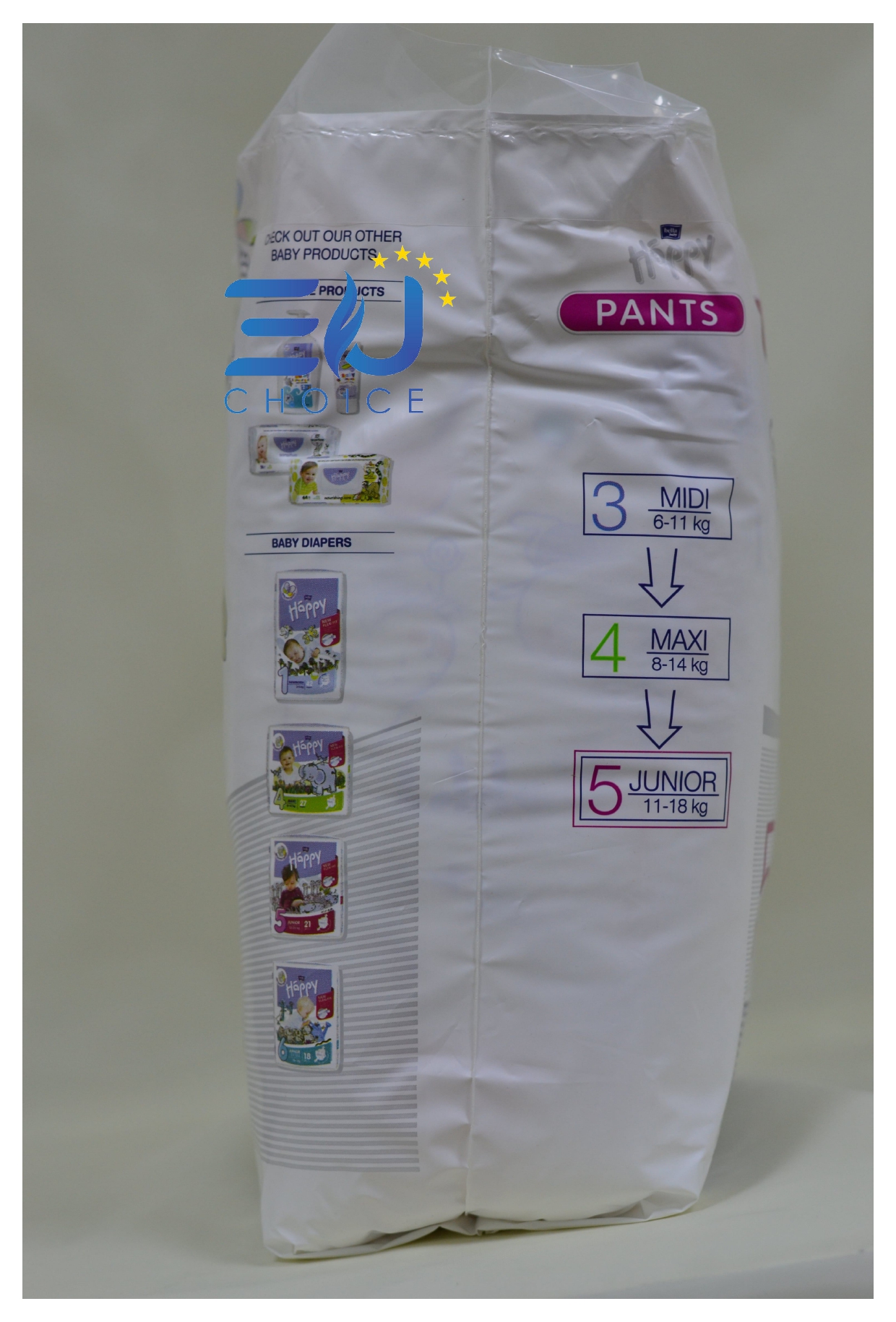 Bỉm T5 Pants, tã quần cao cấp BELLA BAPPY nhập khẩu Pháp 22 miếng cho bé 11-18kg thoáng mát, thấm hút, chống tràn