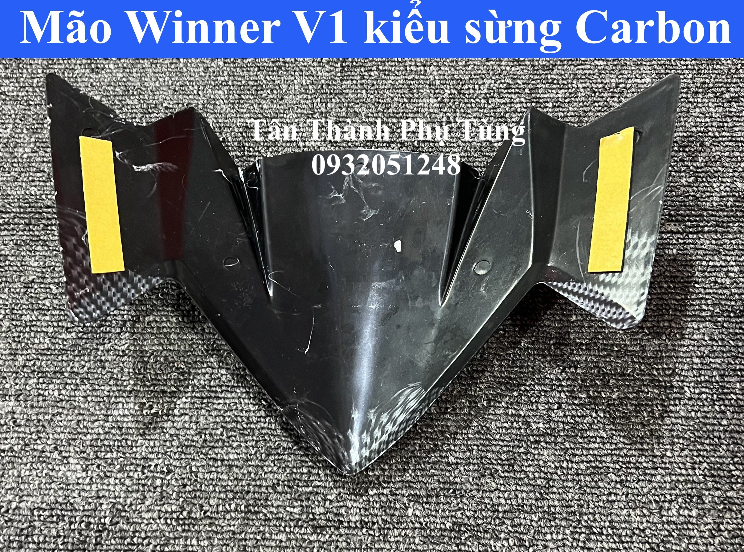 Mão dành cho Winner V1 kiểu sừng - màu Carbon