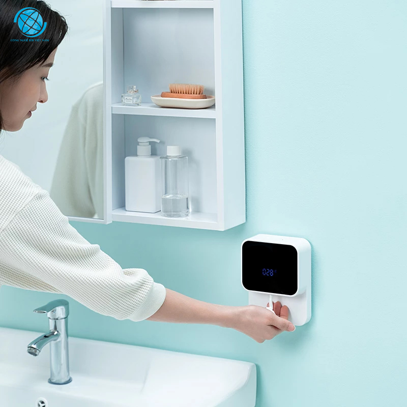Máy tạo bọt rửa tay tự động Xiaomi có màn hình hiển thị cảm biến hồng ngoại - hàng chính hãng Xiaomi
