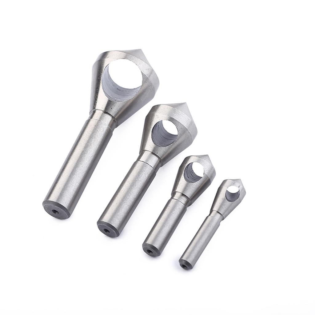 Set of4Pcs Hss Steel Countersink Drill Bit Wood Chamfering Device Drill Bits