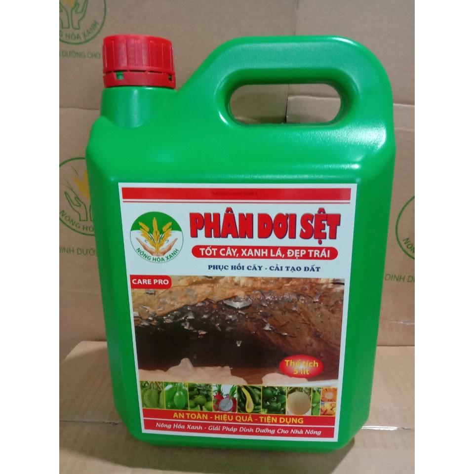 PHÂN DƠI SỆT – CẢI TẠO ĐẤT, PHỤC HỒI CÂY, BÙN ĐỌT NHANH, KHÁNG SÂU BỆNH, NẤM - CAN 5 LÍT