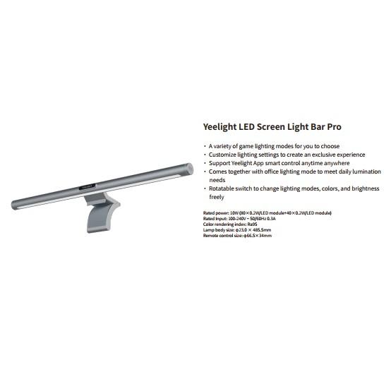 Hình ảnh Yeelight LED Screen Light Bar Pro – Đèn treo màn hình RGB