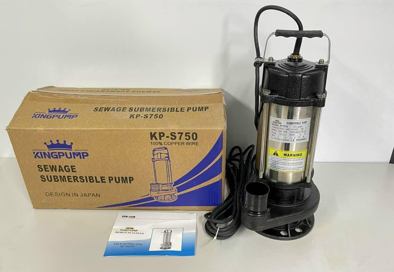 MÁY BƠM CHÌM (NƯỚC THẢI) 750W KINGPUMP KP-S750 - HÀNG CHÍNH HÃNG