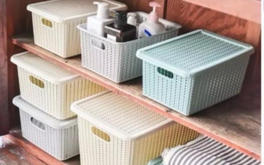 Giỏ đựng đồ có nắp cao cấp phong cách Hàn Quốc