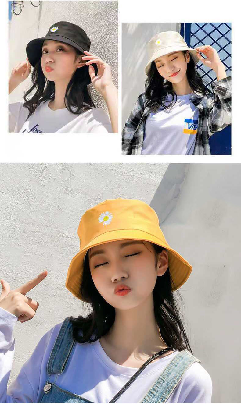 Mũ 2 mặt, Nón bucket hoa cúc đẹp, Mũ tai bèo chống nắng phong cách Hàn Quốc Siêu Hot MD07