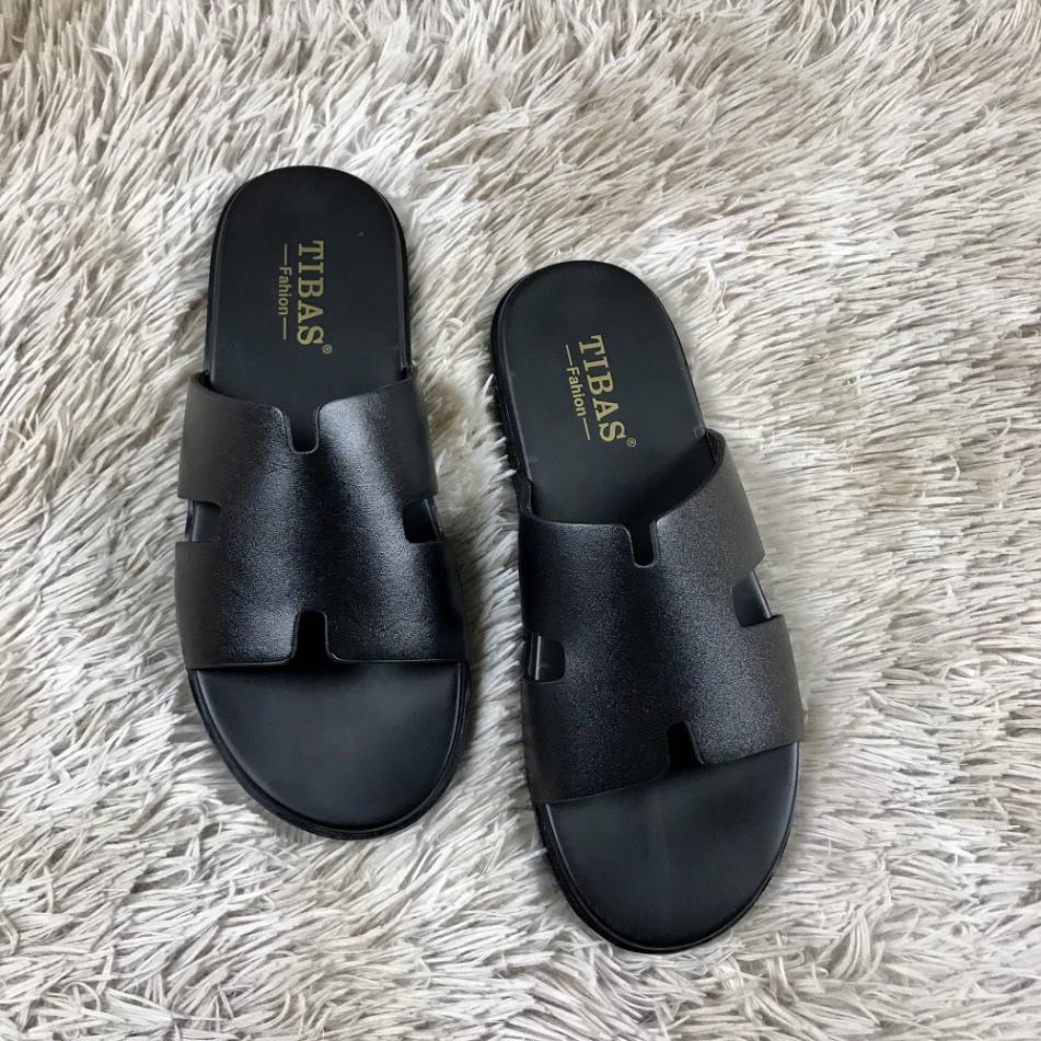 Dép Quai Ngang️Free Ship️ Dép Da Thật 100% - Bảo Hành 12 Tháng