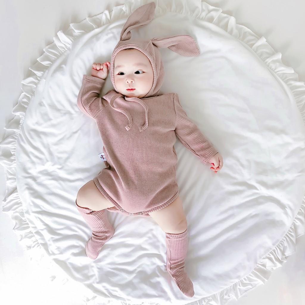 Set 3 chi tiết Body tai thỏ xinh yêu cho bé 5-14kg