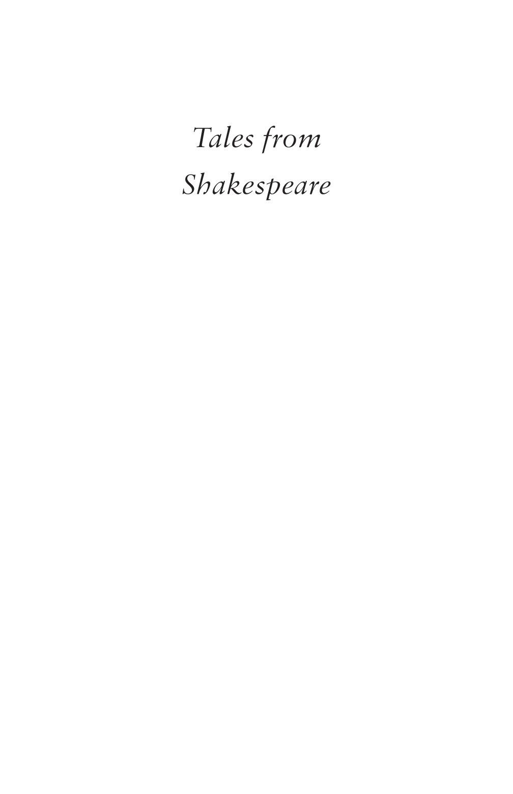 Tales From Shakespeare (Alma Junior Classics)