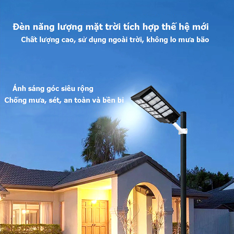 Đèn LED - Đèn Năng Lượng Mặt Trời SY-2300 - 300W, 400W, 500W - Chống Nước IP65 - Cảm Biến Chuyển Động - Siêu Sáng - Phạm Vi Chiếu Sáng Rộng - Hàng Chính Hãng Có Remote Điều Khiển Từ Xa