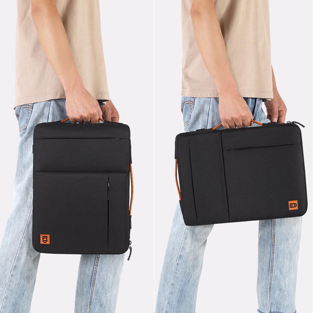 Đa Sử Dụng Dây Đeo Túi Đựng Laptop Có Tay Cầm Cho 10 "13" 14 "15.6" 17 "Inch Chống Sốc Đựng Máy Tính, đen