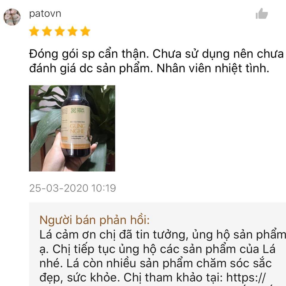 Sữa tắm thảo dược Gừng Nghệ