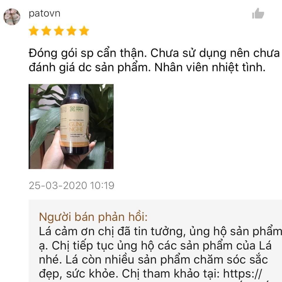 Sữa tắm thảo dược Gừng Nghệ [Giữ ấm, phòng cảm, tránh gió hiệu quả]