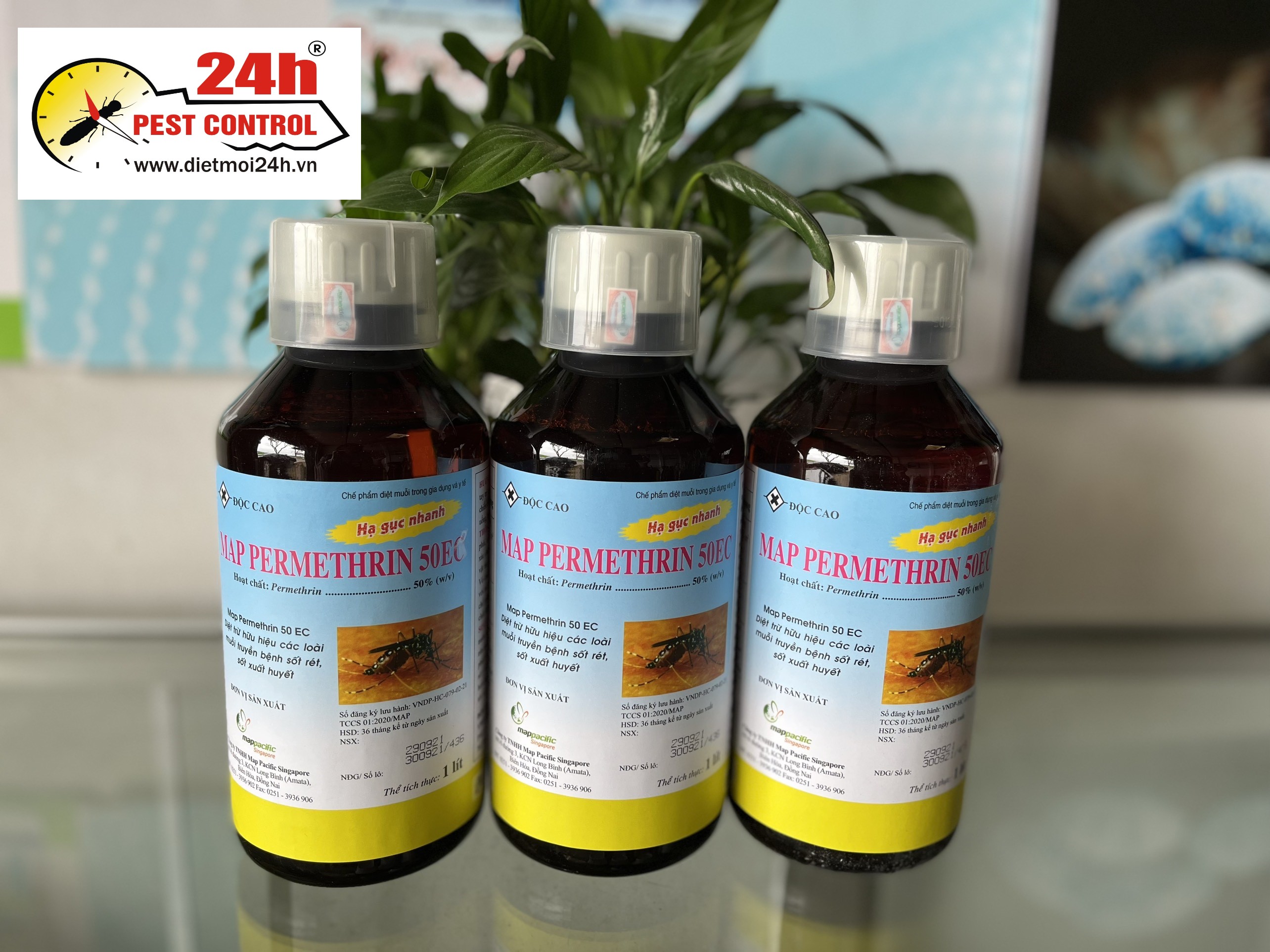 (HÀNG CHUẨN MẪU MỚI ) Thuốc muỗi MAP PERMETHRIN 50EC Diệt trừ hữu hiệu các loài muỗi truyền bệnh sốt rét, sốt xuất huyết