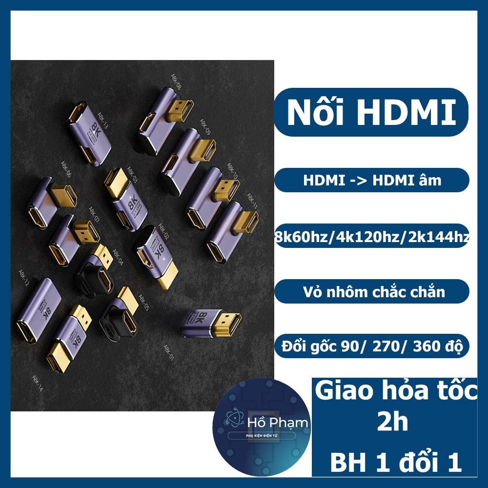 Đầu nối hdmi 4k 8k xoay góc 270 90 độ cho HDTV HDMI, tivi, máy chiếu - Hồ Phạm