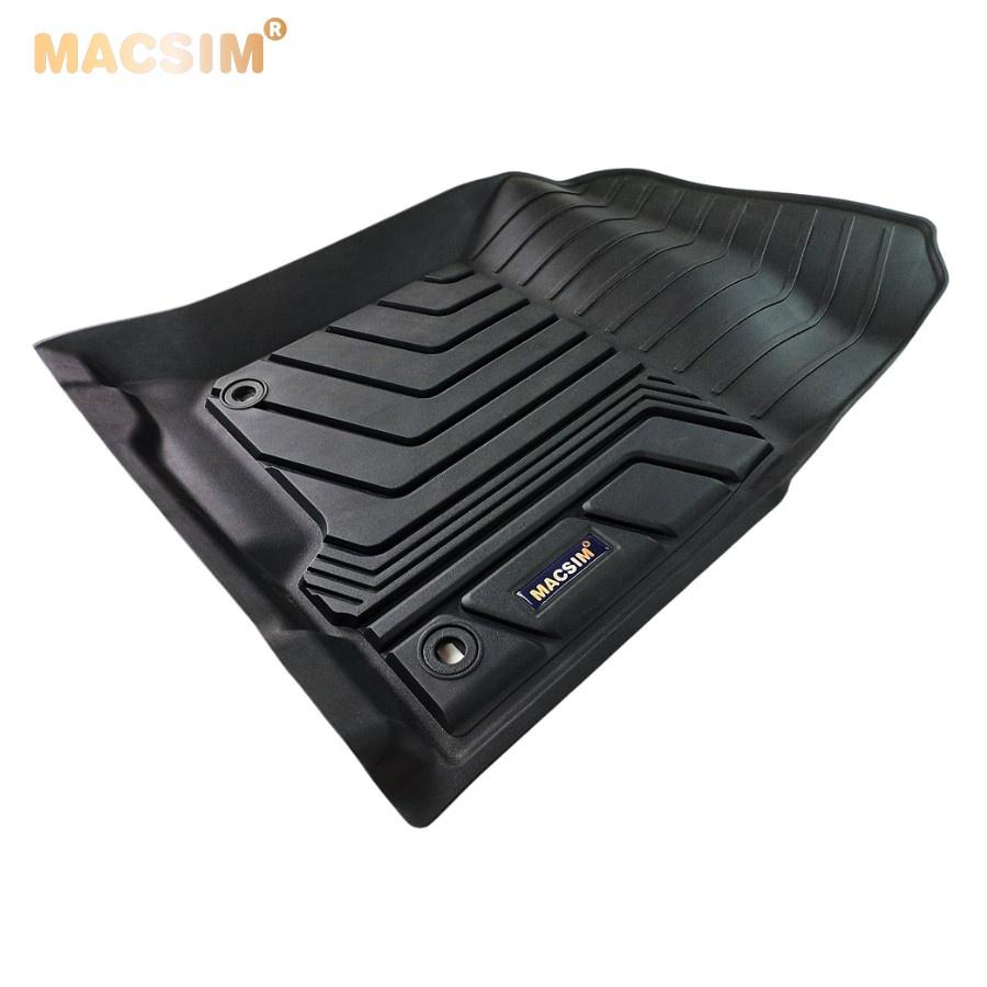 Thảm lót sàn xe ô tô Toyota Prado 2009 - đến nay nhãn hiệu Macsim - chất liệu nhựa TPE đúc khuôn cao cấp - màu đen