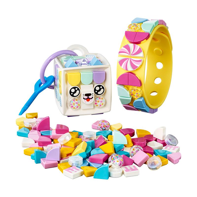 Đồ Chơi LEGO DOTS Vòng Tay Và Bảng Tên Mèo Kitty Dễ Thương 41944