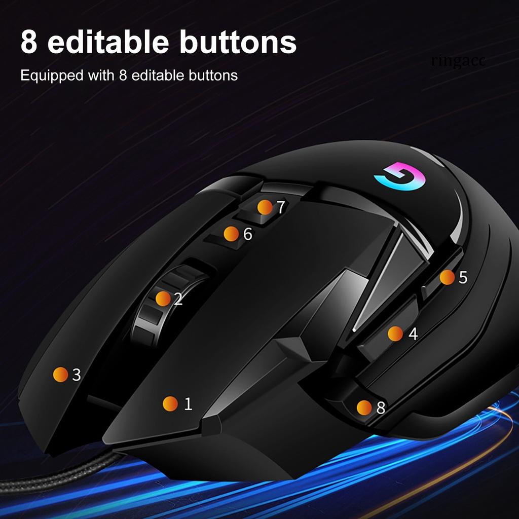 Chuột Chơi Game G502 Có Dây 7200dpi 8 Nút Bấm