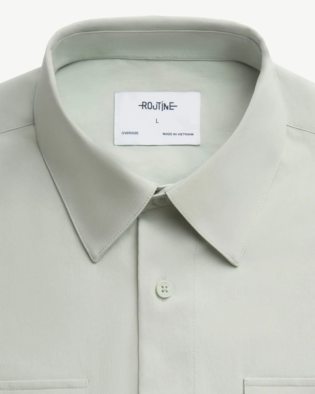 Áo sơ mi tay ngắn . Oversize - RT  10F24SHS037 | ROUTINE CÀ MAU