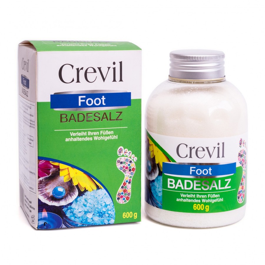 Muối ngâm chân Crevil Foot Badesalz giảm phong thấp, đau nhức xương khớp, mất ngủ (600g)