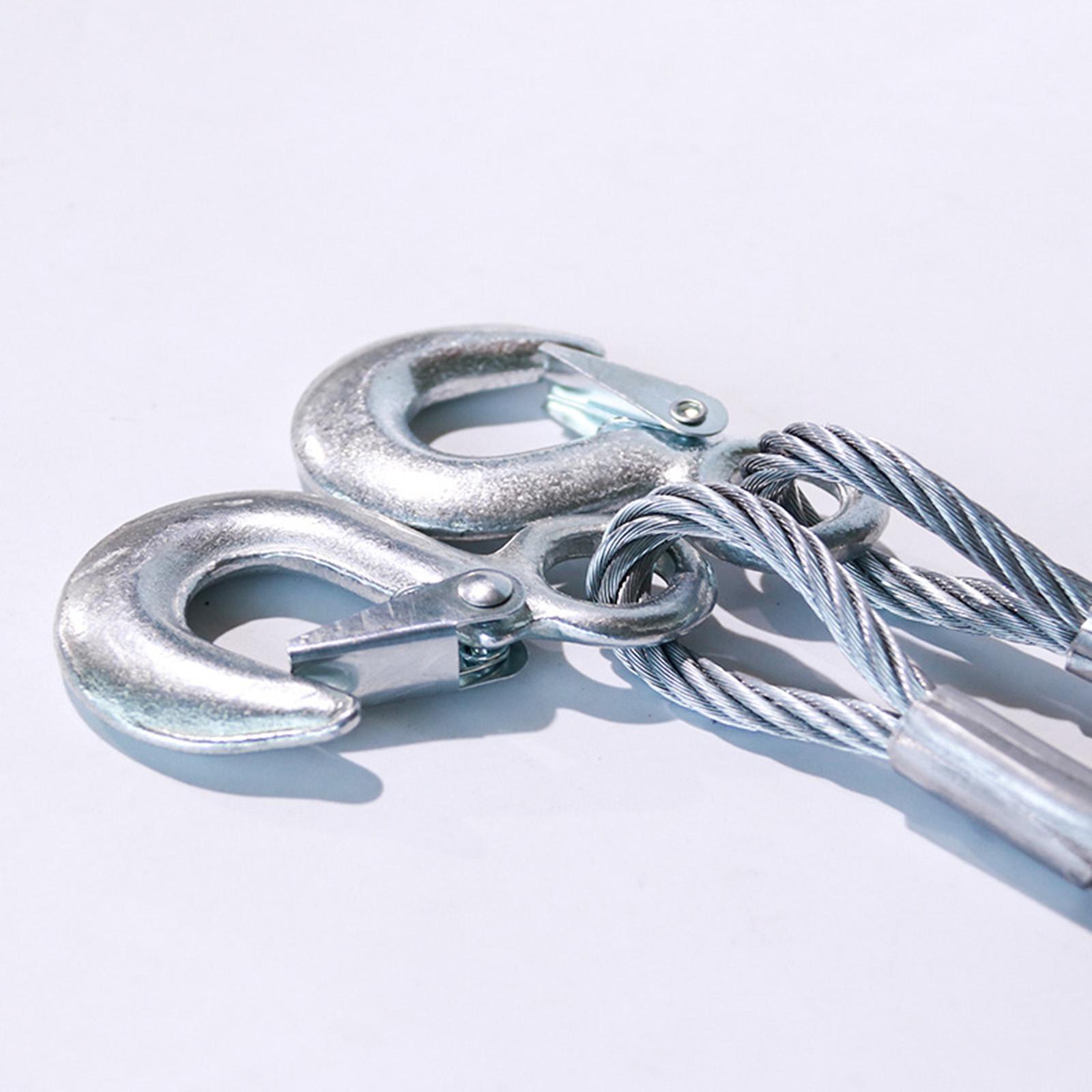 Trailer Rope Durable Heavy Duty Tow Strap with Hooks for Towing Hauling