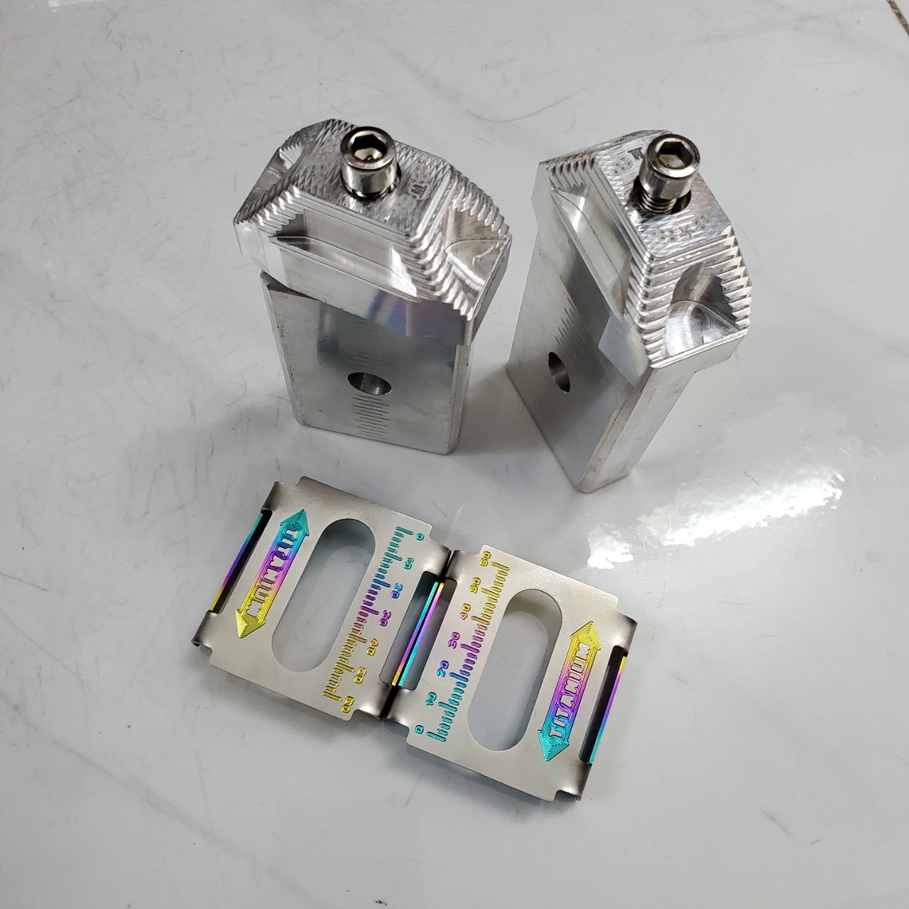 Bộ bass tăng sên nhôm CNC kèm nẹp kẹp titan dành cho dòng Winner X