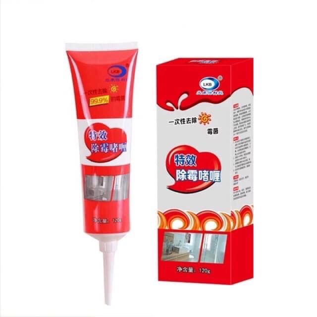 Gel Tẩy Nấm Mốc Tẩy Trắng Đa Năng 120g, Keo Tẩy Nấm Mốc, Làm Sạch Khu Bếp, Nhà Vệ Sinh, Kẽ Tường, Tủ Lạnh