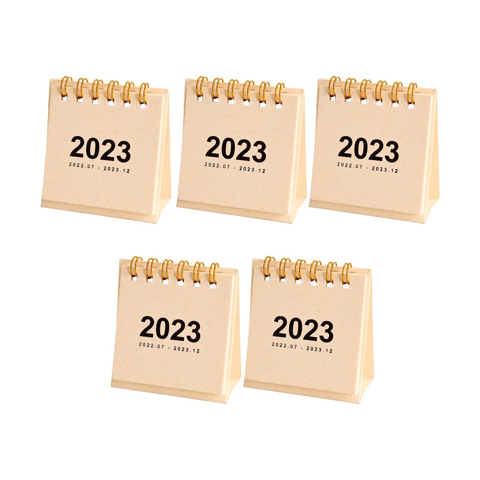 Modern 2023 Desk Calendar Schedule Planner Durable for Student Desktop Home