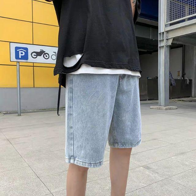 FLOWER JEANS SHORTS