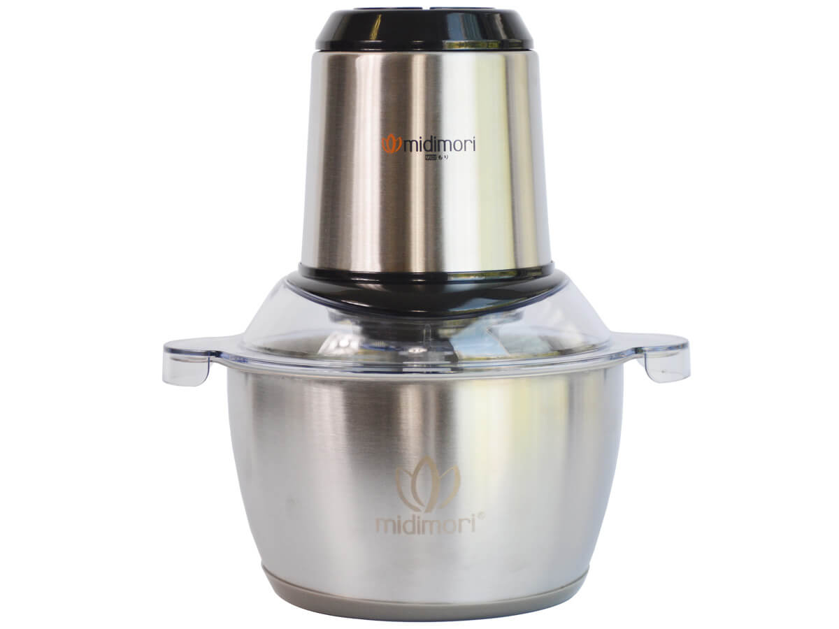 Máy Xay Thịt Đa Năng Thân Inox Chopper Midimori GC-24338 (500W) - Đen - Hàng chính hãng