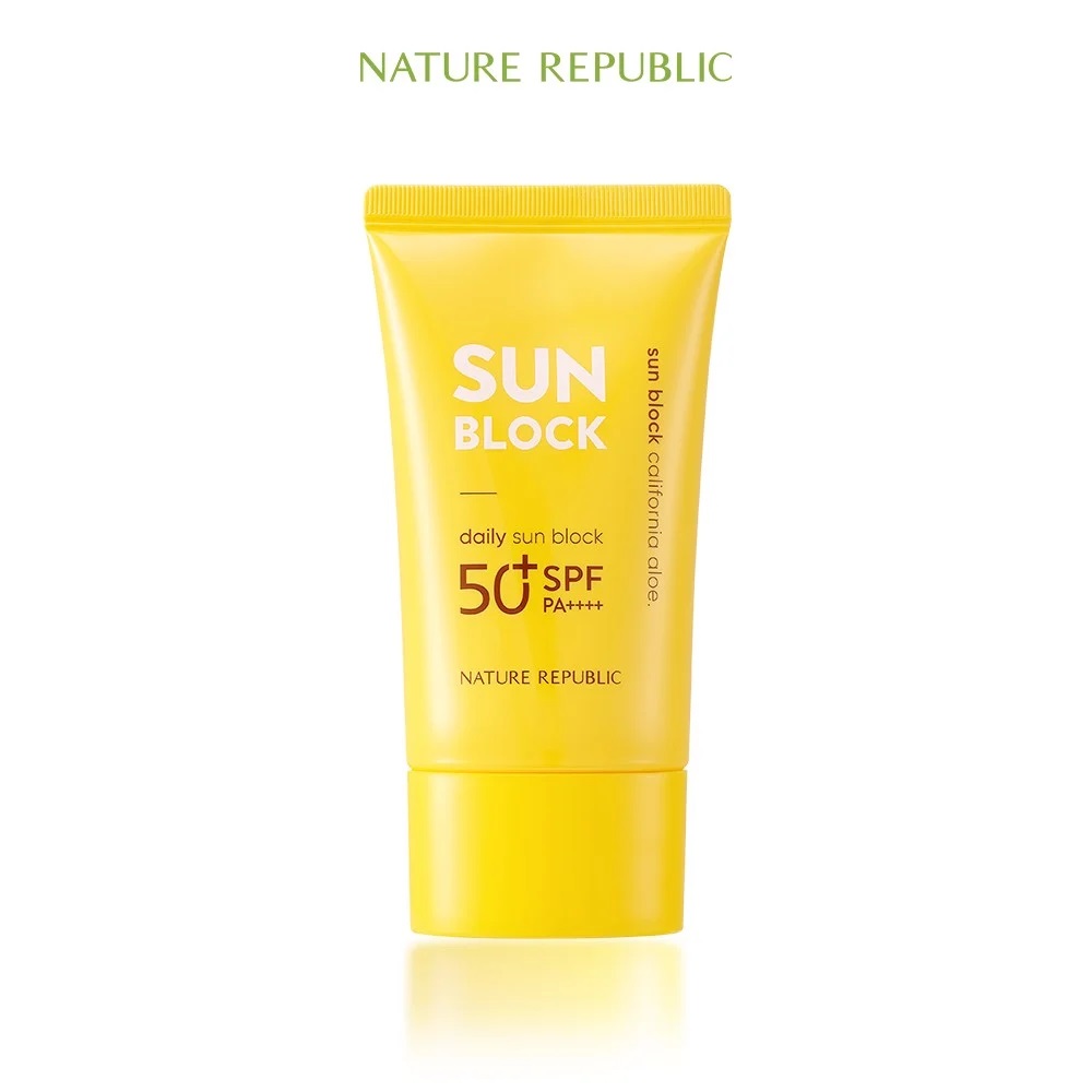 Kem Chống Nắng Cho Mọi Loại Da Hàn Quốc Nature Republic California Aloe Daily Sun Block SPF50+PA+++ 57ml