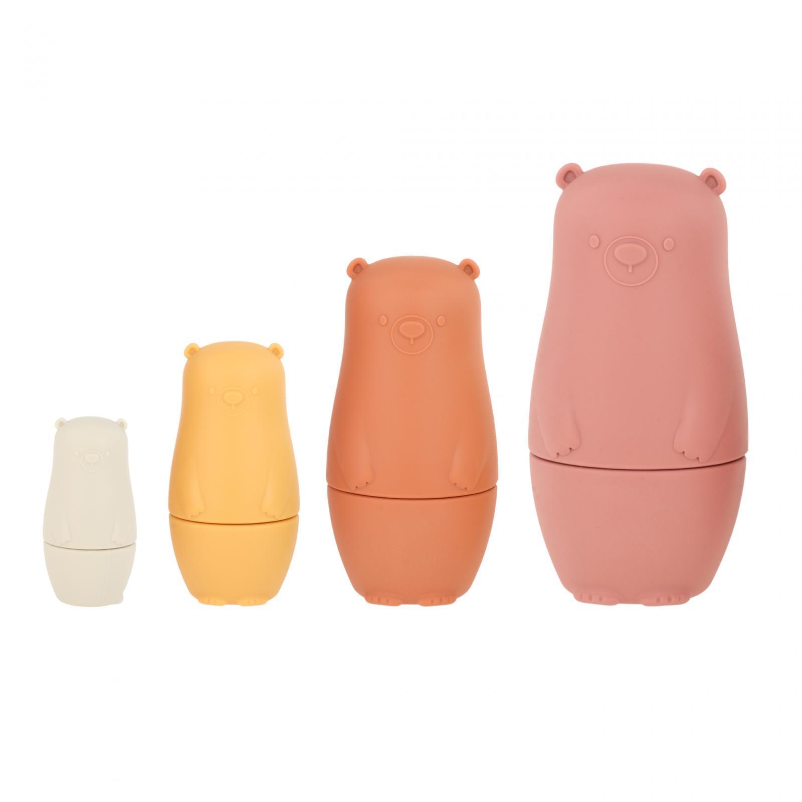 Silicone Nesting Dolls Toy Russian Matryoshka Doll Stacker Toy for Children
