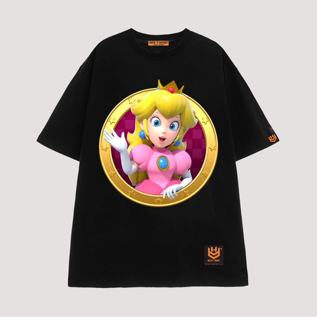 Áo thun tay lỡ unisex công chúa Peach game super Mario vui nhộn BND27