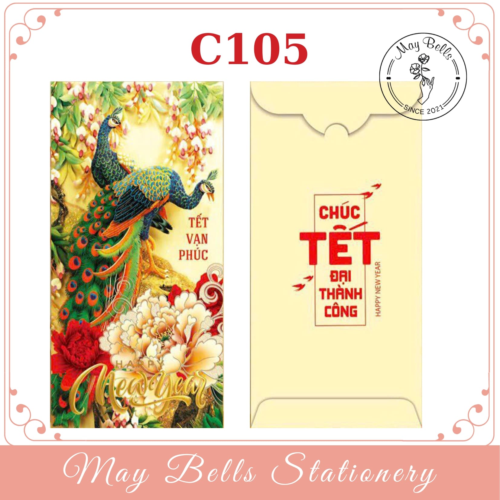 Bao Lì Xì Tết 2024 Giáp Thìn PHƯỢNG HOÀNG Được Chọn Mẫu, Bao Lì Xì Mừng Tuổi 2024