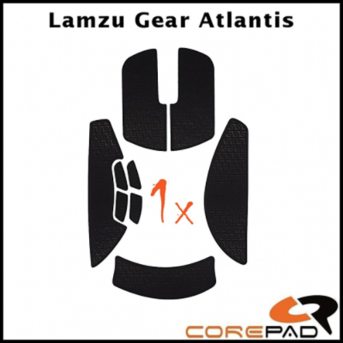 Bộ grip tape Corepad Soft Grips Lamzu Atlantis OG V1/V2 Wireless - Hàng Chính Hãng
