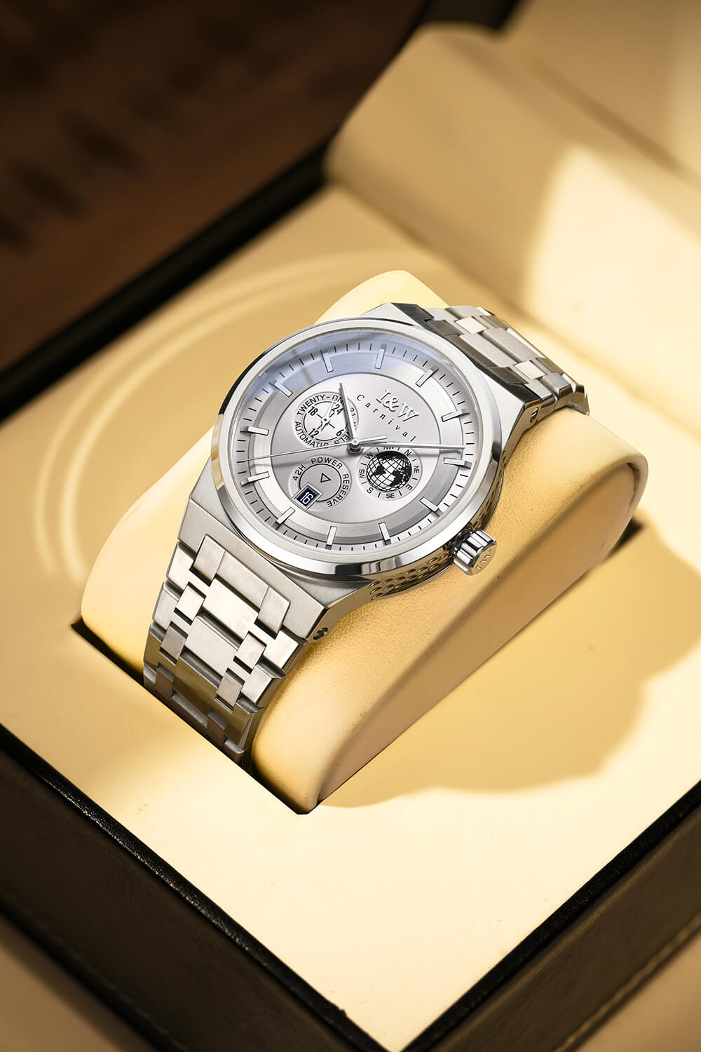 Đồng hồ nam chính hãng IW Carnival IW782G-7 ,kính sapphire,chống xước,chống nước 50m,Bh 24 tháng,máy cơ (automatic)