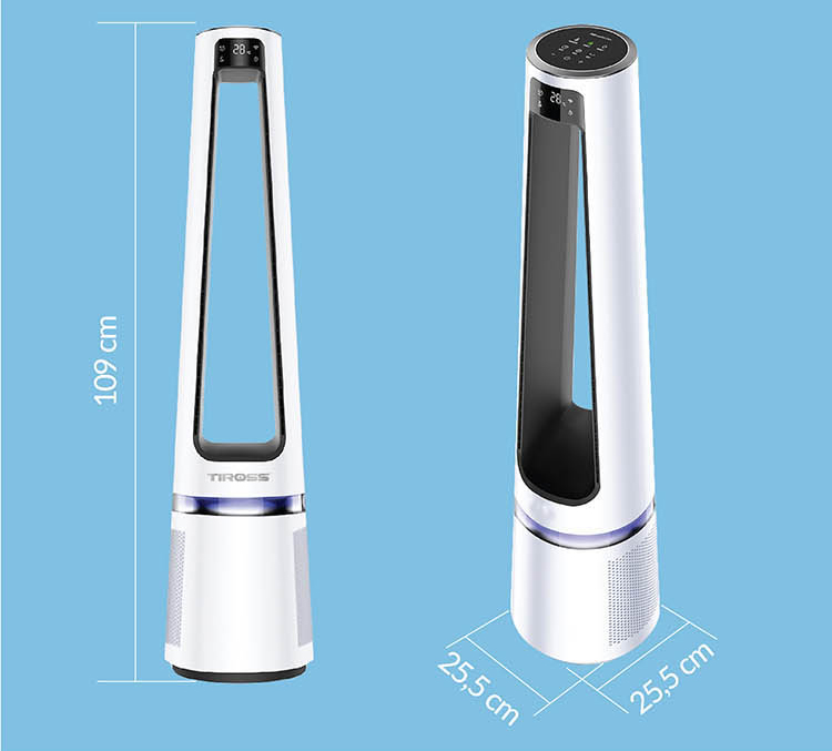 Quạt tháp không cánh và lọc không khí Tiross TS9176 - Hàng Chính Hãng