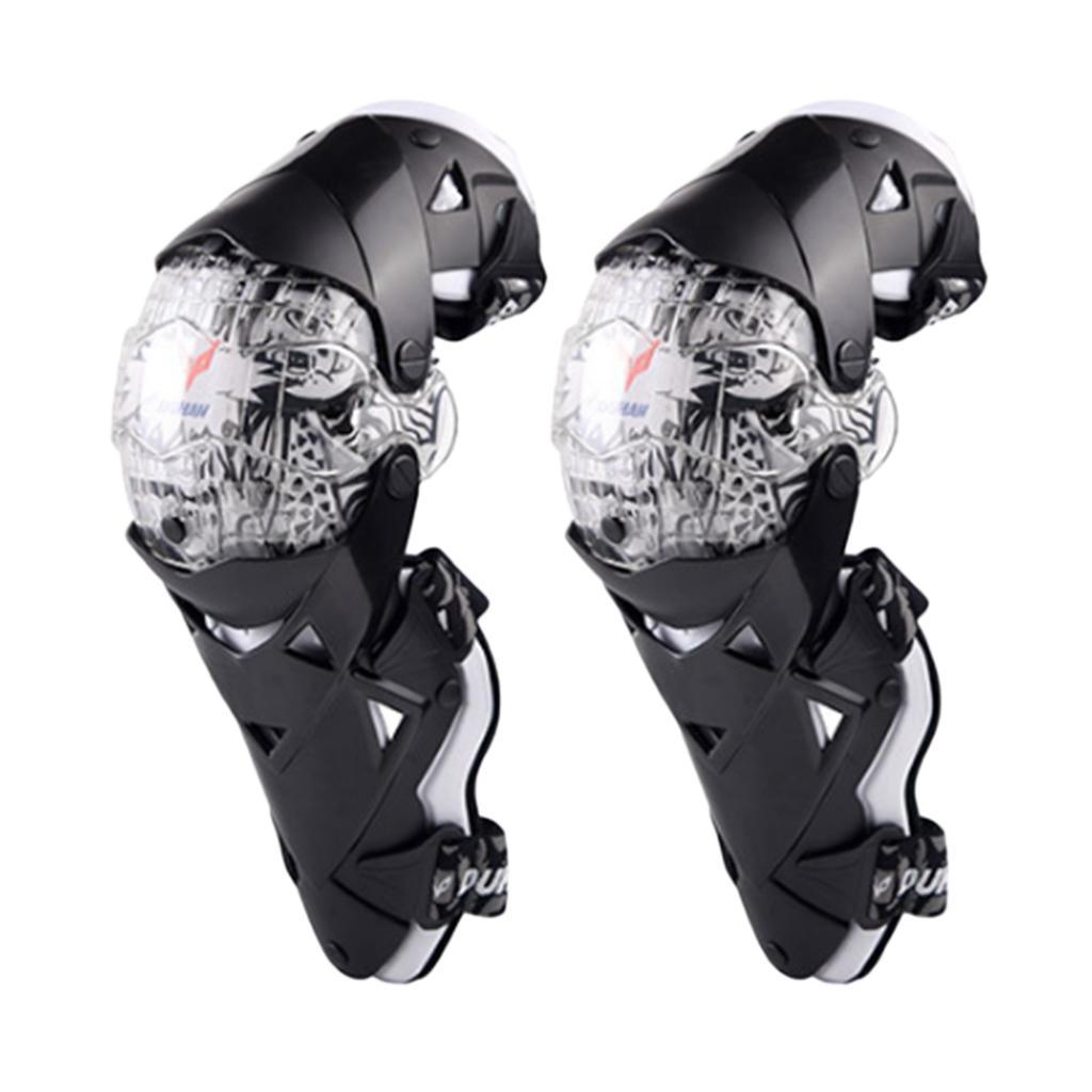 Pair Motorcycle Motocross Body Protective Gear Knee Shin Guard Pad