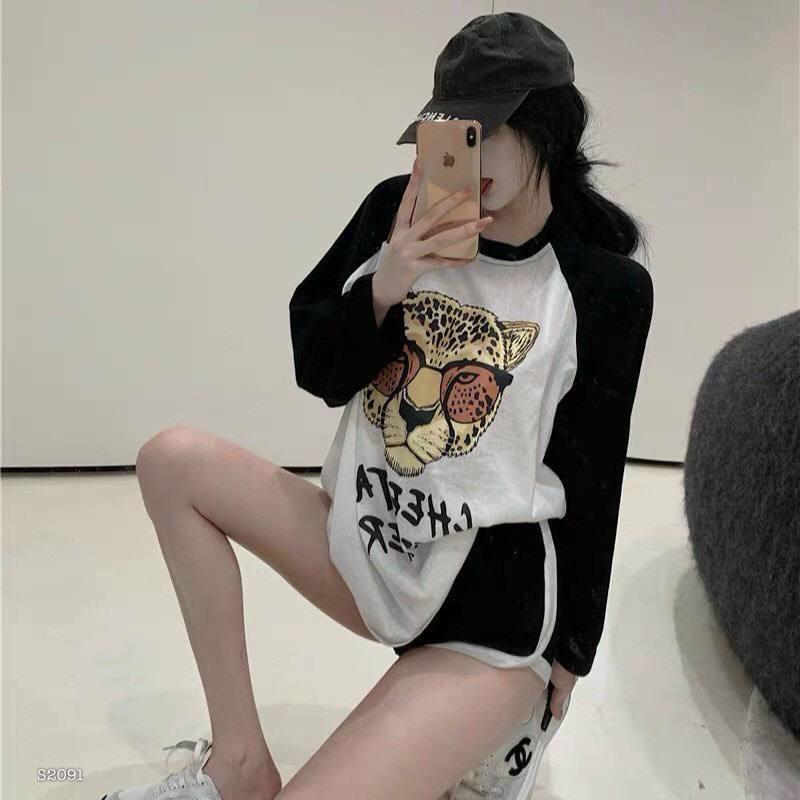 SET ÁO KHOÉT VAI TAY DÀI KÈM SHORT