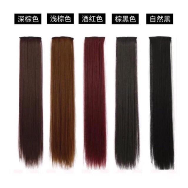 Tóc giả -kẹp phồng 2 bên thẳng