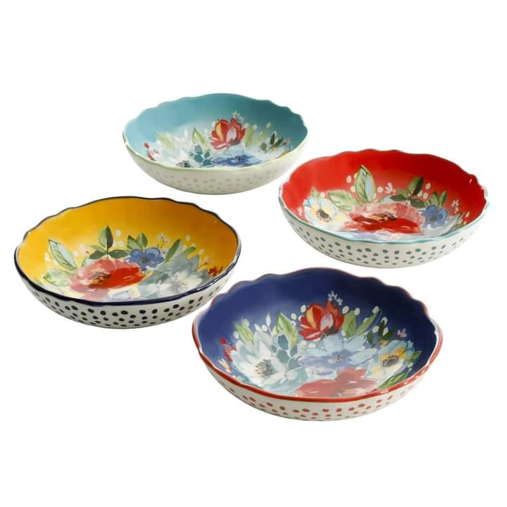 Bộ 4 đĩa Pasta sâu lòng The Pioneer Woman Melody Hàng chính hãng