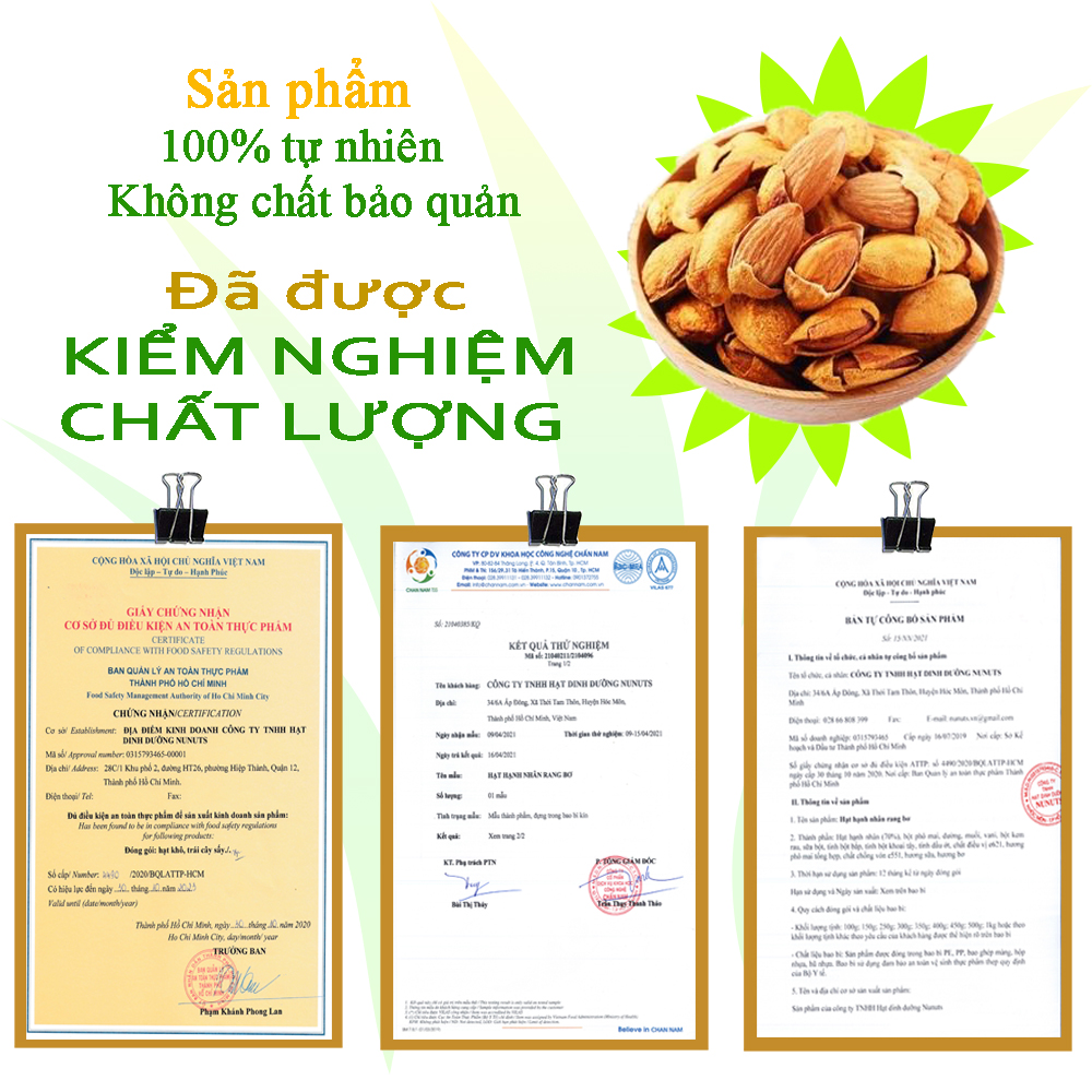 Hạt hạnh nhân rang bơ Mỹ còn vỏ mỏng Nunuts, vị béo béo giòn giòn,thơm ngon khó quên, món ăn vặt yêu thích của mọi người.
