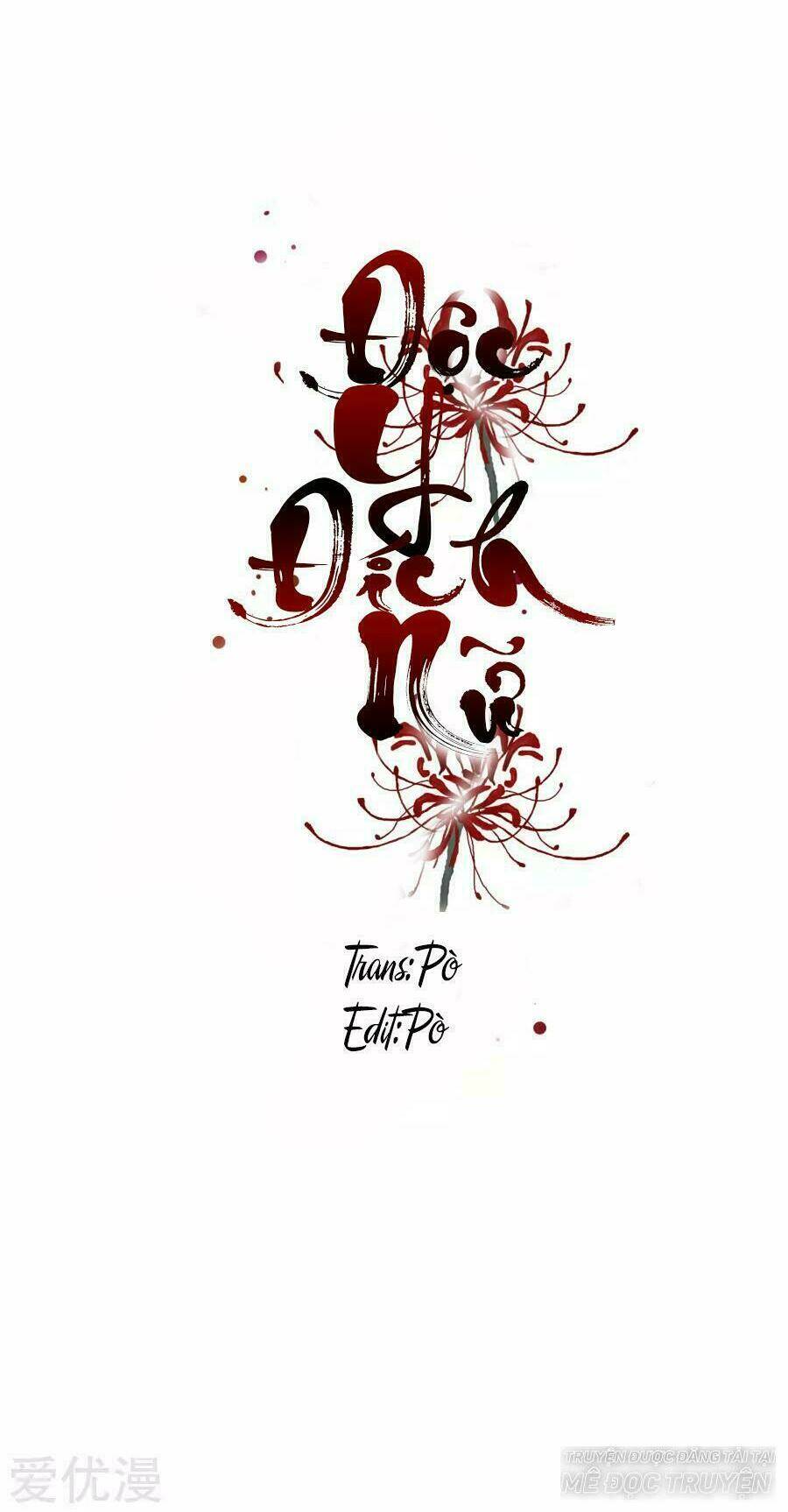 độc y đích nữ chapter 1 2