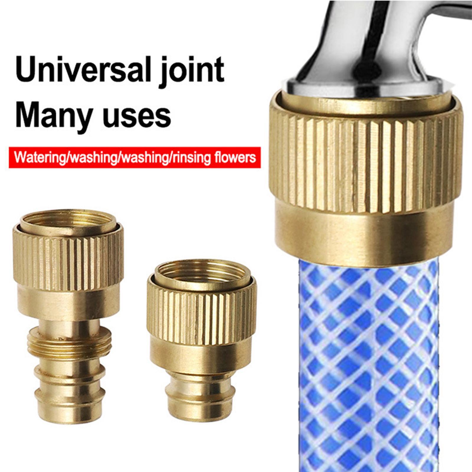 Brass Garden Hose Tap Connector Brass Joint Garden Hose Adapter for Garden Hose Replaces
