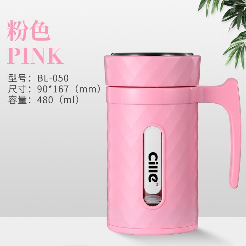Giá thấp nhất Xile thủy tinh hai lớp nam và nữ dành cho người lớn tách trà văn phòng kinh doanh vỏ nhựa chịu nhiệt độ cao cốc thủy tinh nhựa chống rơi