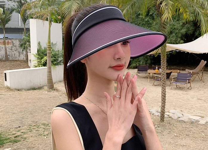 Mũ rộng vành chống nắng chống uv nửa đầu cao cấp, nón nửa đầu nữ