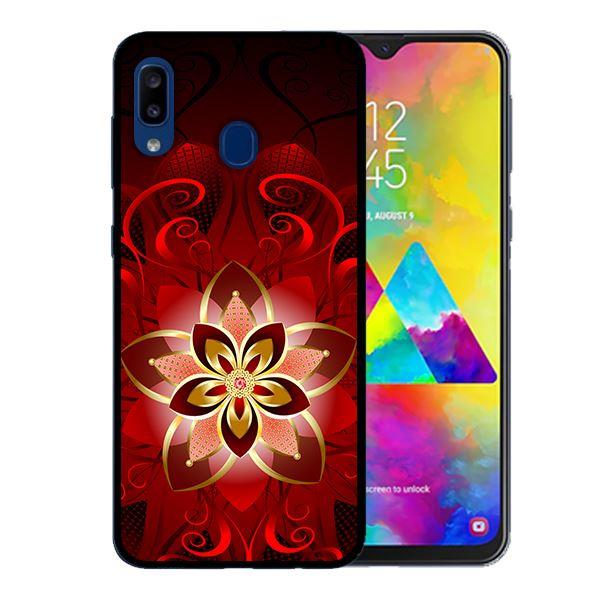 Ốp lưng cho Samsung Galaxy A30  Họa Tiết Hoa Đỏ - Hàng chính hãng