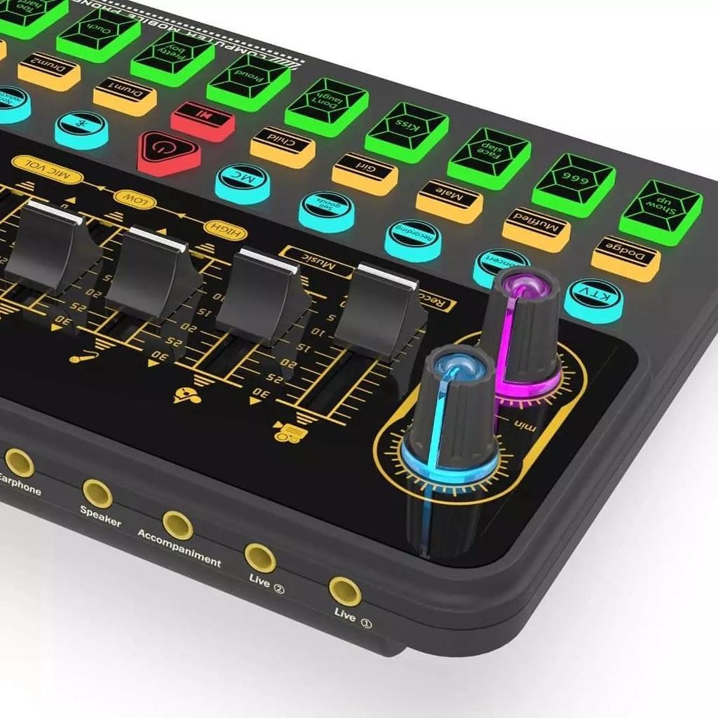 Combo thu âm livestream idol cctalk bigo tiktok karaoke Sound Card K500 Và Micro AT100 cao cấp hay như phòng thu bh 12t
