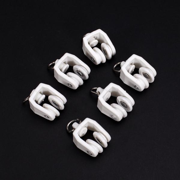10pcs Curtain Track Glider Drape Rail Runner Gliding Hanger for Hotel